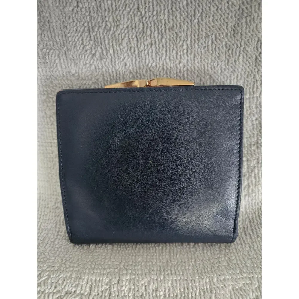 Etienne Aigner Vintage Kisslock Leather Wallet